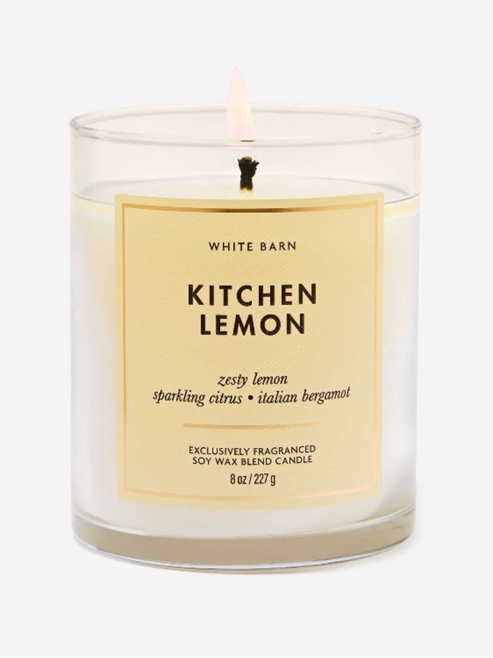 2/$20 ”KITCHEN LEMON” Single Wick Candle by B&BW/WB, 8 oz / 227 g, NWT